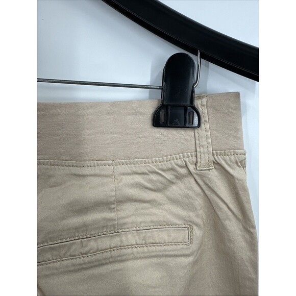 Lee Capri Pants 12 Tan Chino Khaki Cago Comfort Waist Casual Cotton Stretch NEW - Picture 3 of 8
